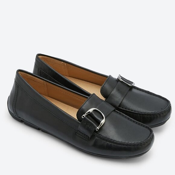 Naturalizer Berkley Loafers Black Leather Slip On Comfort Moccasin - Picture 1 of 14